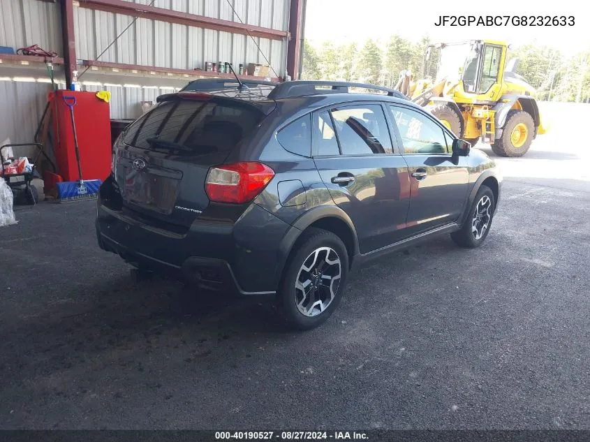 JF2GPABC7G8232633 2016 Subaru Crosstrek 2.0I Premium