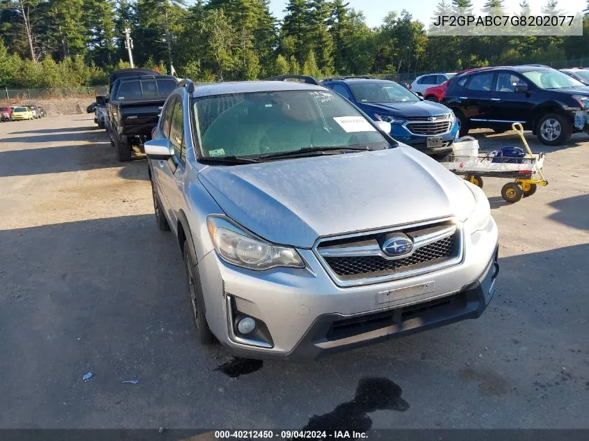 JF2GPABC7G8202077 2016 Subaru Crosstrek 2.0I Premium