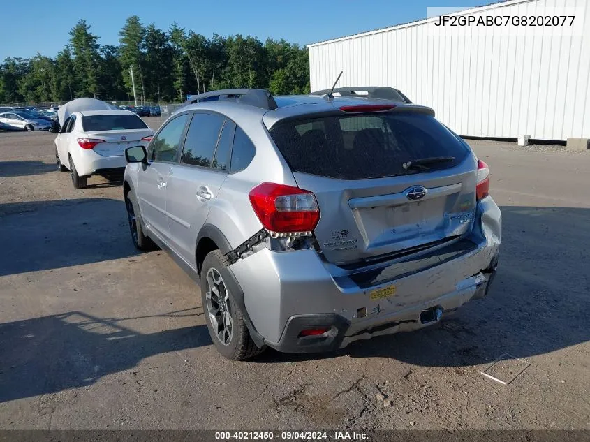 JF2GPABC7G8202077 2016 Subaru Crosstrek 2.0I Premium