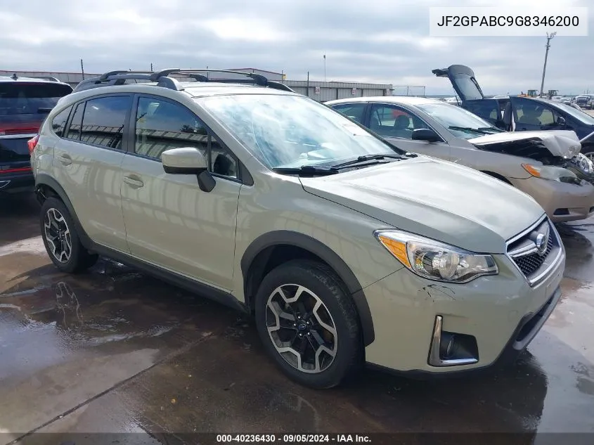 JF2GPABC9G8346200 2016 Subaru Crosstrek 2.0I Premium