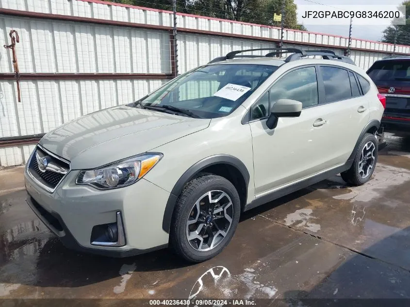 JF2GPABC9G8346200 2016 Subaru Crosstrek 2.0I Premium