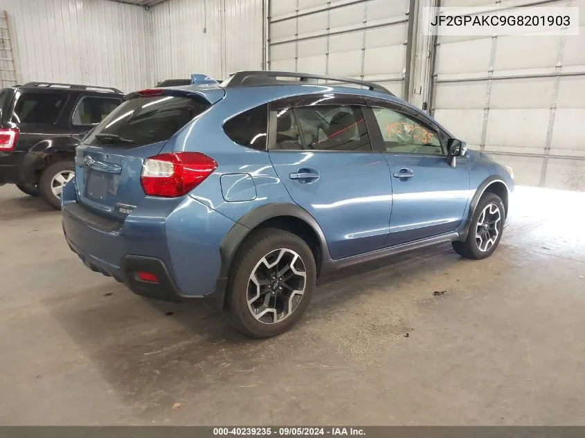 2016 Subaru Crosstrek Limited VIN: JF2GPAKC9G8201903 Lot: 40239235