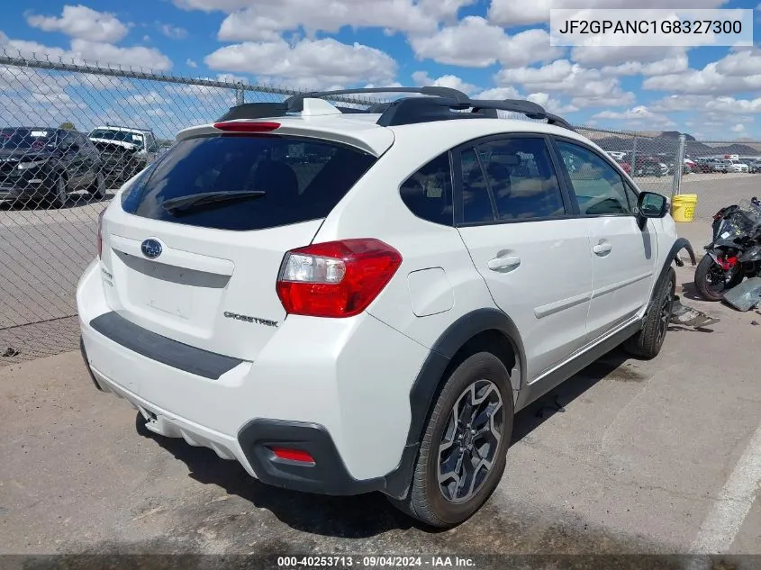 JF2GPANC1G8327300 2016 Subaru Crosstrek 2.0I Limited