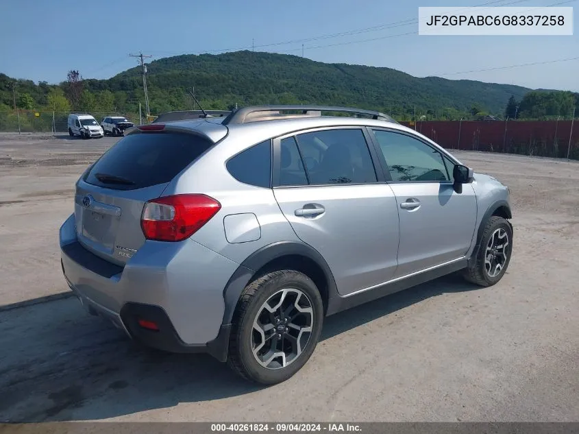 JF2GPABC6G8337258 2016 Subaru Crosstrek 2.0I Premium