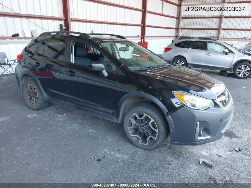 JF2GPABC3GG203037 2016 Subaru Crosstrek 2.0I Premium