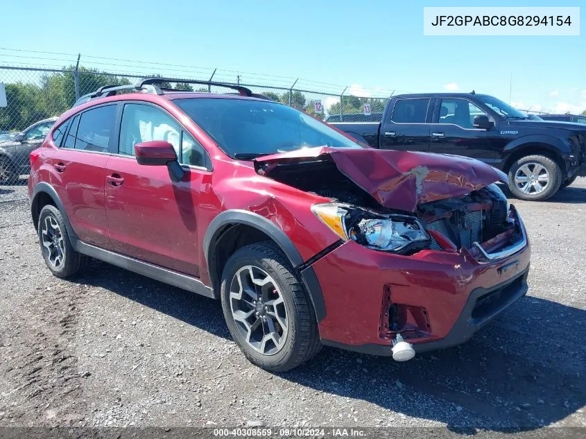 2016 Subaru Crosstrek Premium VIN: JF2GPABC8G8294154 Lot: 40308559