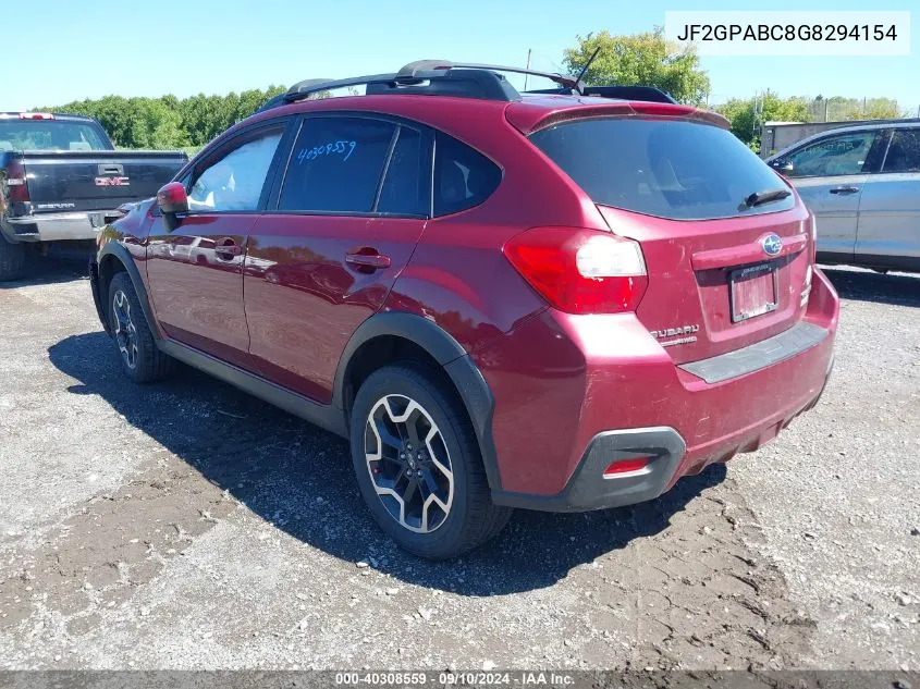 2016 Subaru Crosstrek Premium VIN: JF2GPABC8G8294154 Lot: 40308559