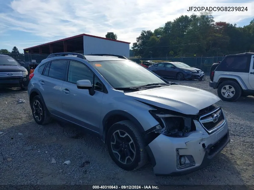 2016 Subaru Crosstrek 2.0I Premium VIN: JF2GPADC9G8239824 Lot: 40310643