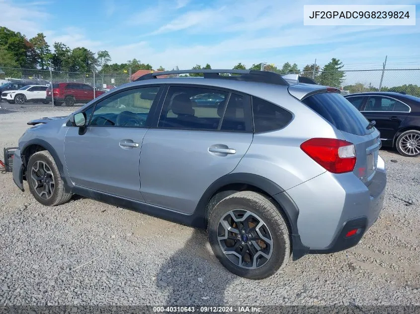 2016 Subaru Crosstrek 2.0I Premium VIN: JF2GPADC9G8239824 Lot: 40310643