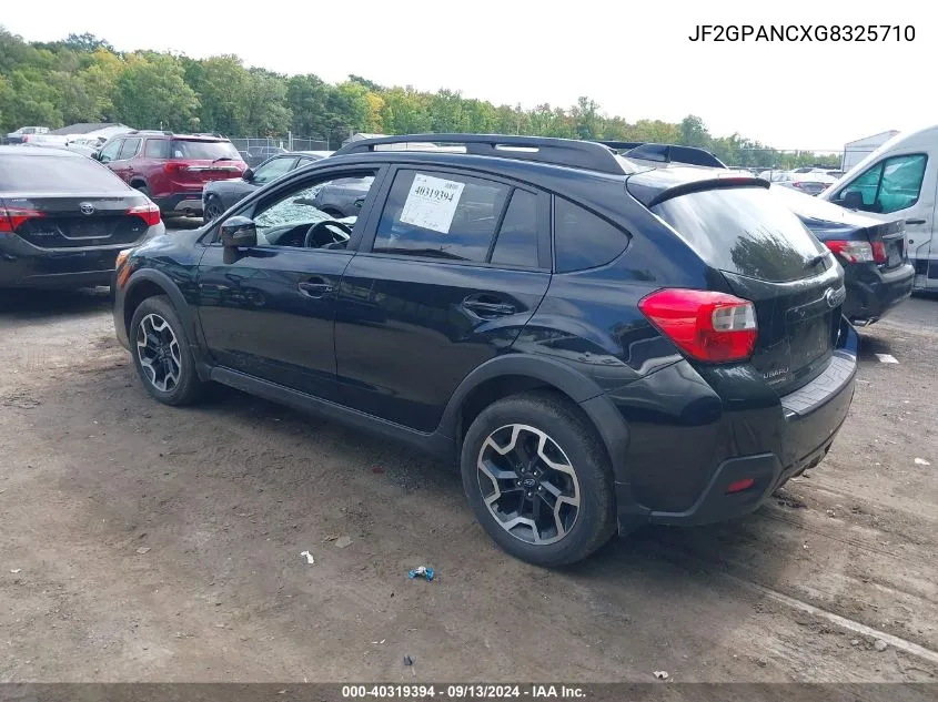 2016 Subaru Crosstrek Limited VIN: JF2GPANCXG8325710 Lot: 40319394