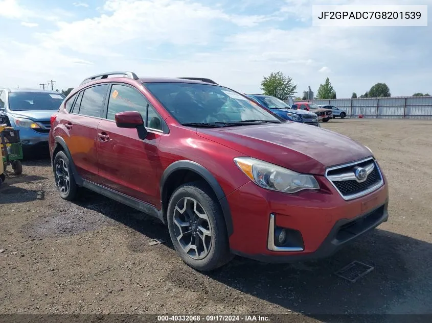 2016 Subaru Crosstrek 2.0I Premium VIN: JF2GPADC7G8201539 Lot: 40332068