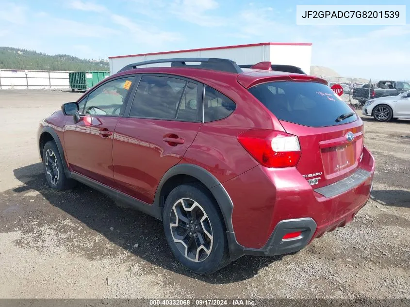 2016 Subaru Crosstrek 2.0I Premium VIN: JF2GPADC7G8201539 Lot: 40332068