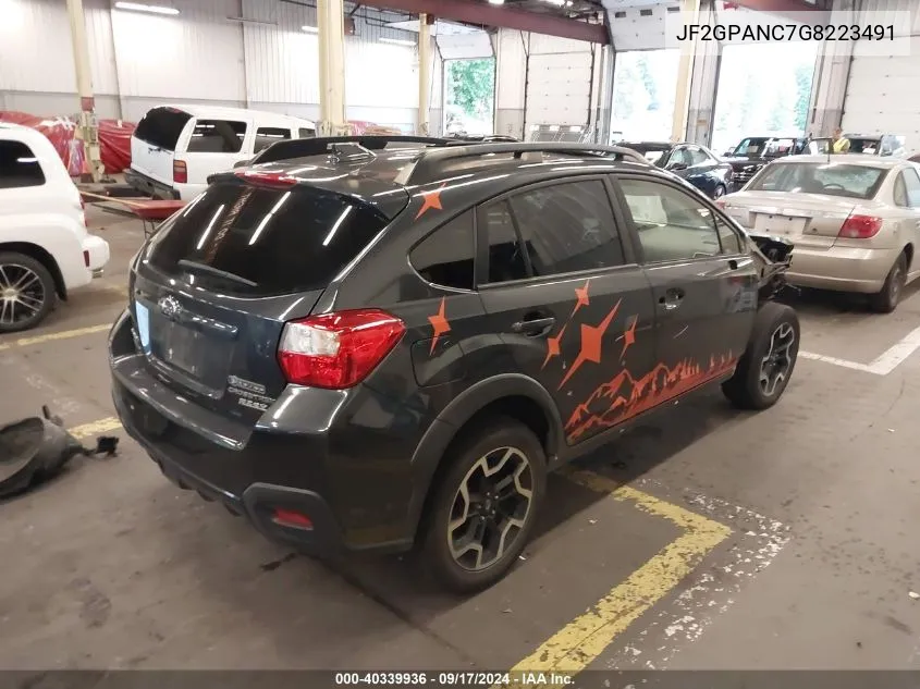 2016 Subaru Crosstrek 2.0I Limited VIN: JF2GPANC7G8223491 Lot: 40339936