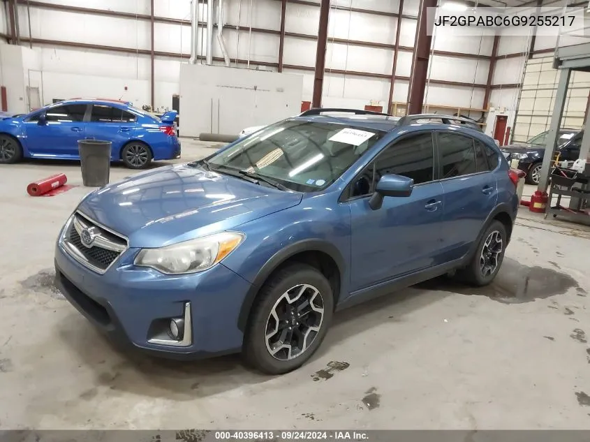 2016 Subaru Crosstrek 2.0I Premium VIN: JF2GPABC6G9255217 Lot: 40396413