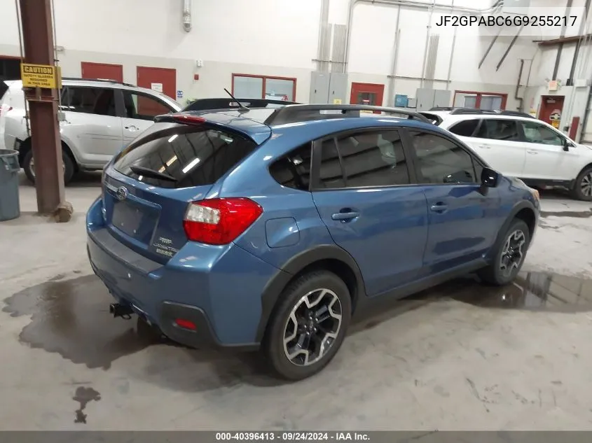 2016 Subaru Crosstrek 2.0I Premium VIN: JF2GPABC6G9255217 Lot: 40396413