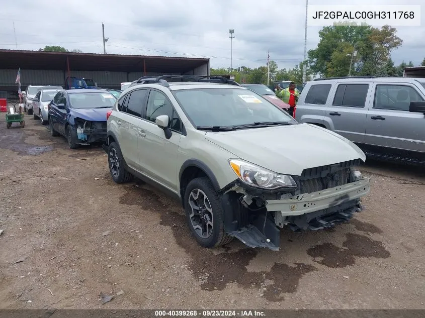 2016 Subaru Crosstrek 2.0I Limited VIN: JF2GPALC0GH311768 Lot: 40399268