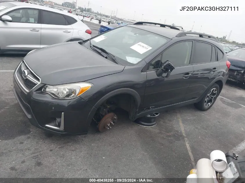 2016 Subaru Crosstrek 2.0I Limited VIN: JF2GPAKC3GH327111 Lot: 40438255