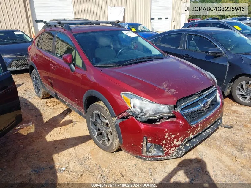 2016 Subaru Crosstrek 2.0I Premium VIN: JF2GPABC4G8225946 Lot: 40477677