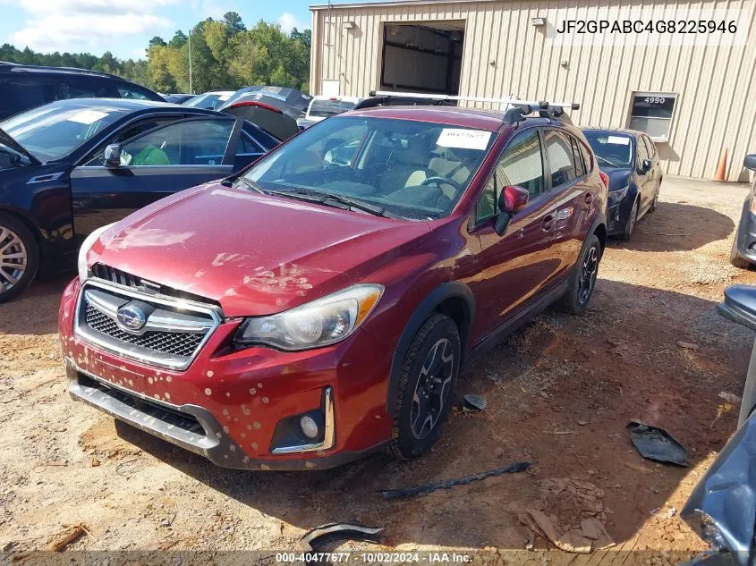 2016 Subaru Crosstrek 2.0I Premium VIN: JF2GPABC4G8225946 Lot: 40477677