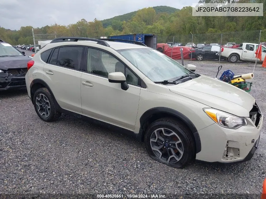 2016 Subaru Crosstrek 2.0I Premium VIN: JF2GPABC7G8223642 Lot: 40520551