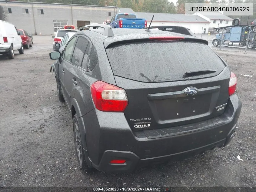 2016 Subaru Crosstrek 2.0I Premium VIN: JF2GPABC4G8306929 Lot: 40523823