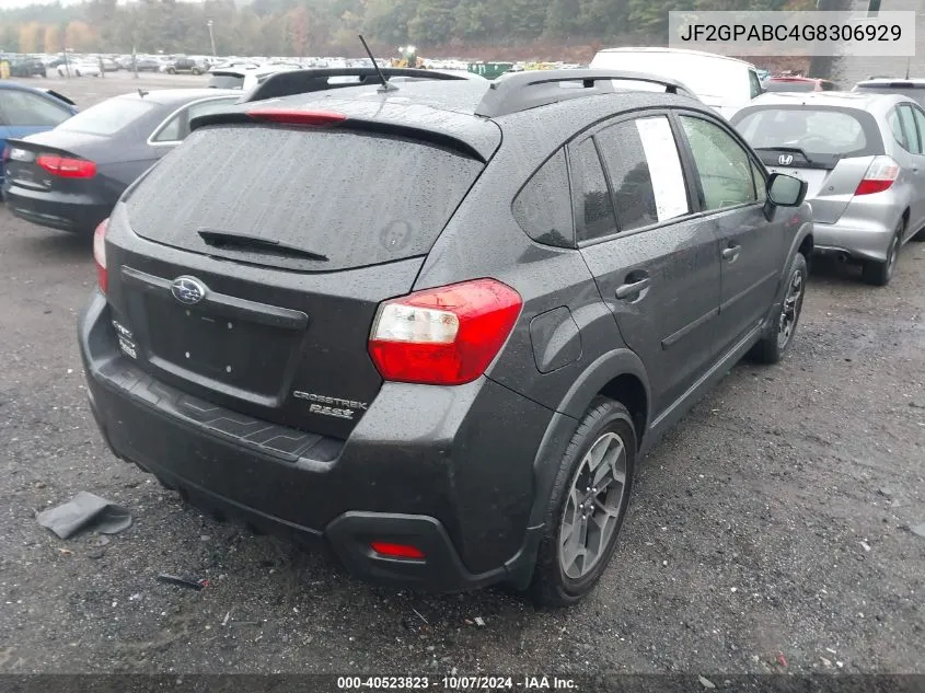 2016 Subaru Crosstrek 2.0I Premium VIN: JF2GPABC4G8306929 Lot: 40523823