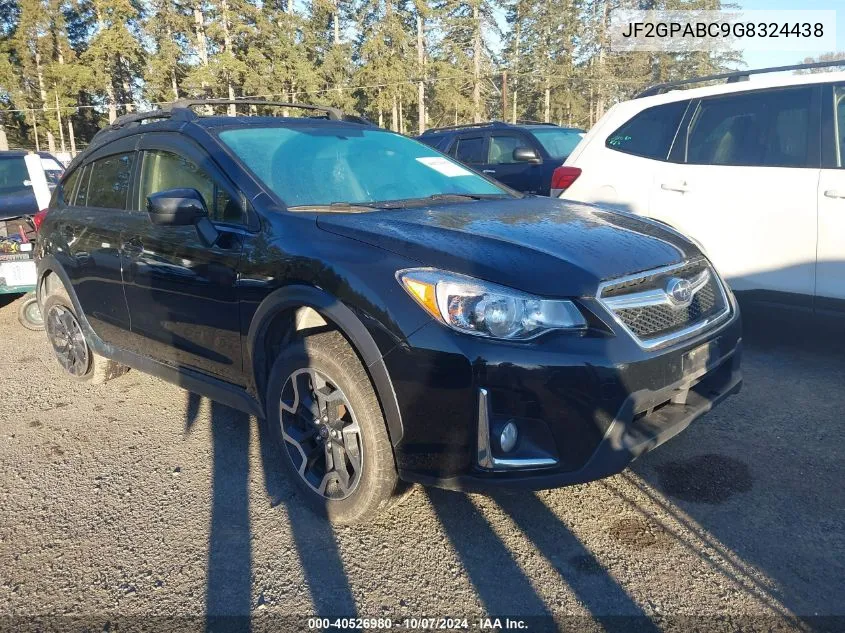 2016 Subaru Crosstrek 2.0I Premium VIN: JF2GPABC9G8324438 Lot: 40526980