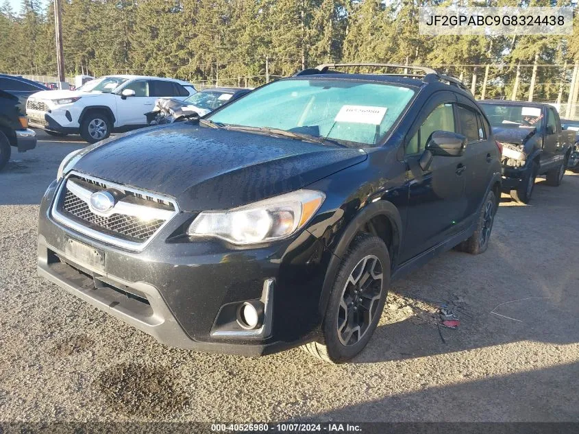 2016 Subaru Crosstrek 2.0I Premium VIN: JF2GPABC9G8324438 Lot: 40526980