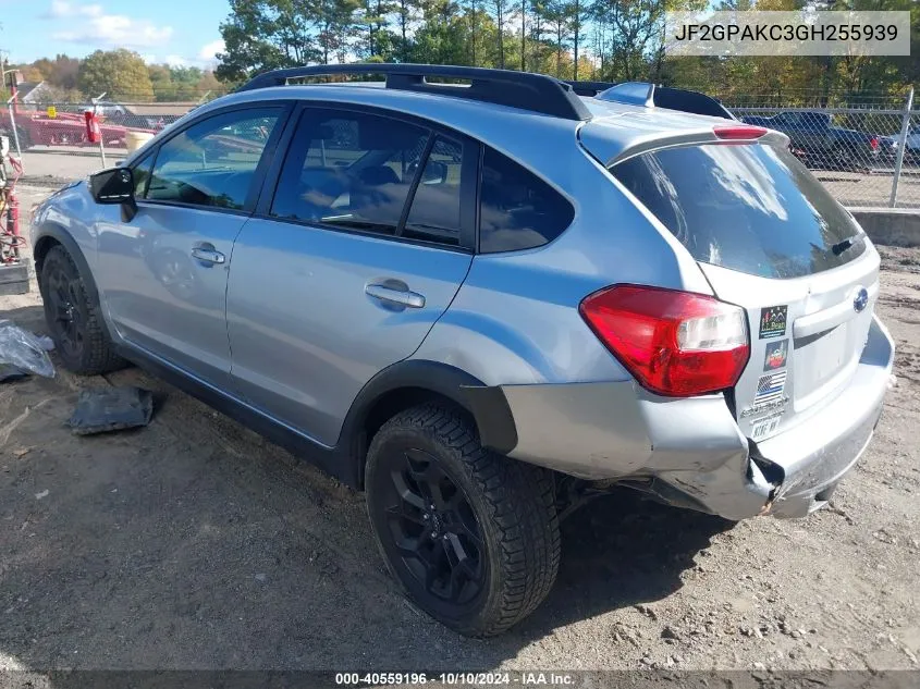 2016 Subaru Crosstrek 2.0I Limited VIN: JF2GPAKC3GH255939 Lot: 40559196