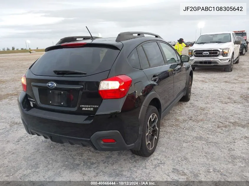 2016 Subaru Crosstrek 2.0I Premium VIN: JF2GPABC1G8305642 Lot: 40566444