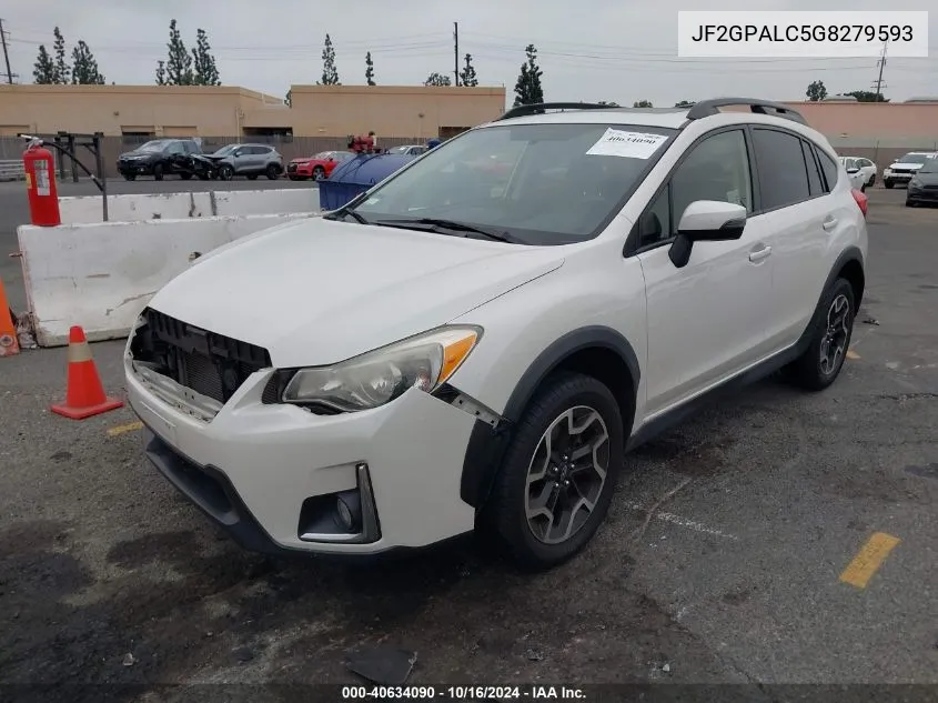 2016 Subaru Crosstrek 2.0I Limited VIN: JF2GPALC5G8279593 Lot: 40634090