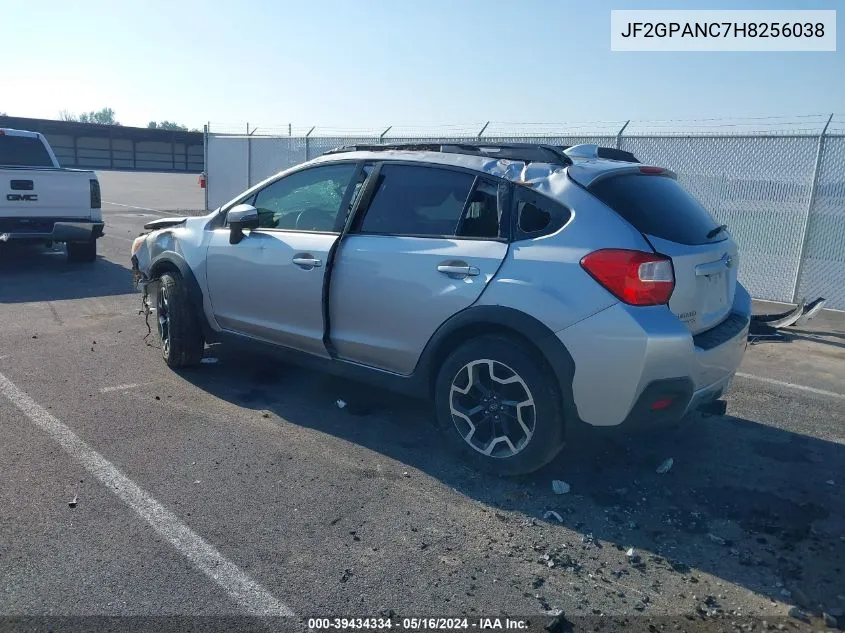 2017 Subaru Crosstrek 2.0I Limited VIN: JF2GPANC7H8256038 Lot: 39434334