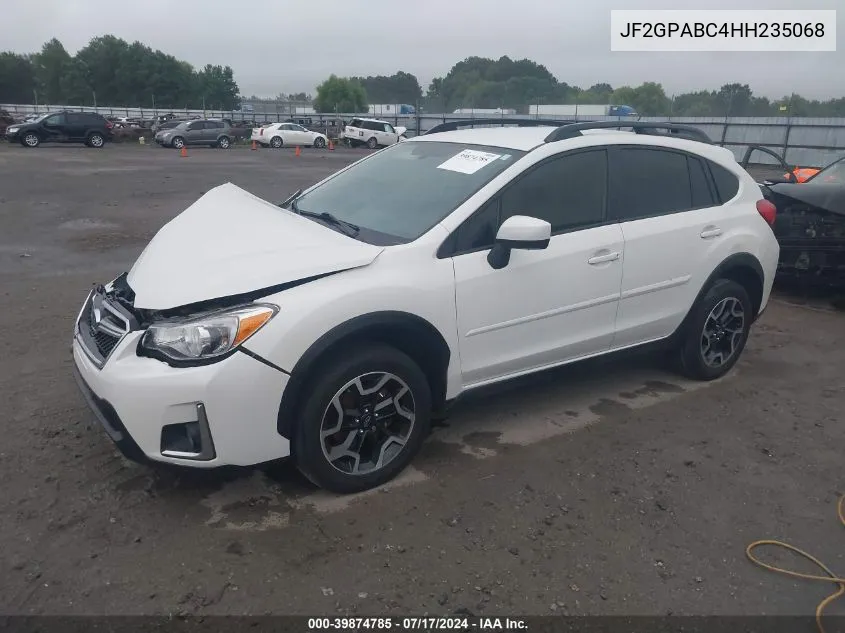 2017 Subaru Crosstrek Premium VIN: JF2GPABC4HH235068 Lot: 39874785