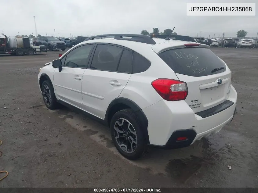 2017 Subaru Crosstrek Premium VIN: JF2GPABC4HH235068 Lot: 39874785