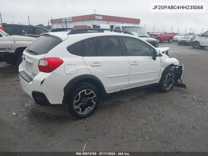 2017 Subaru Crosstrek Premium VIN: JF2GPABC4HH235068 Lot: 39874785