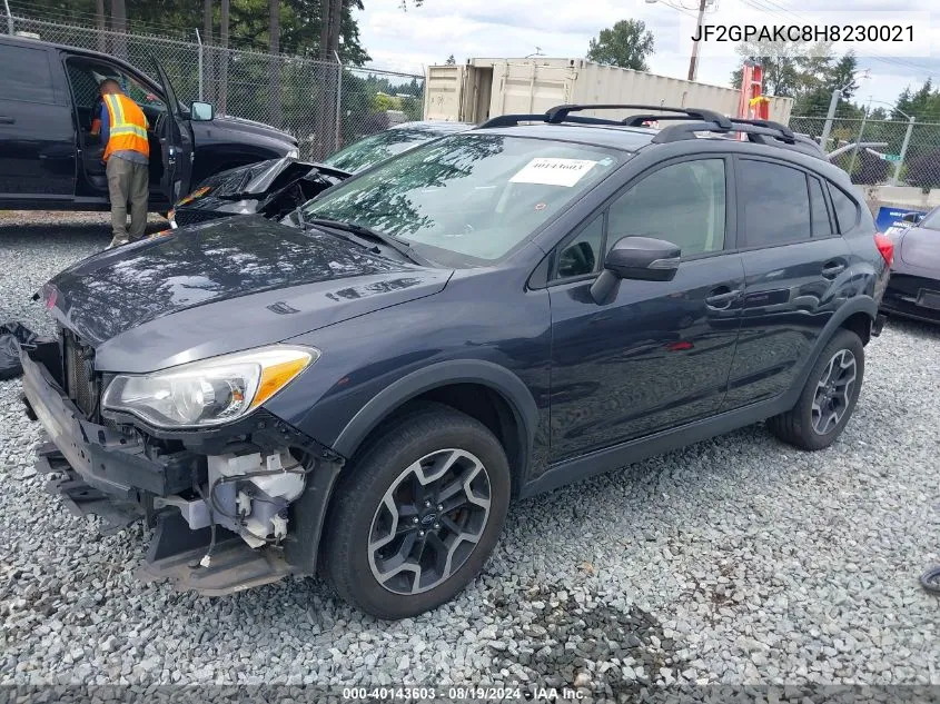 2017 Subaru Crosstrek 2.0I Limited VIN: JF2GPAKC8H8230021 Lot: 40143603