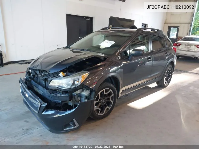 JF2GPABC1H8213092 2017 Subaru Crosstrek 2.0I Premium