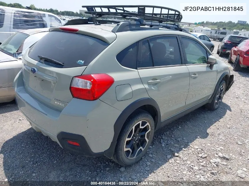 JF2GPABC1HH281845 2017 Subaru Crosstrek 2.0I Premium