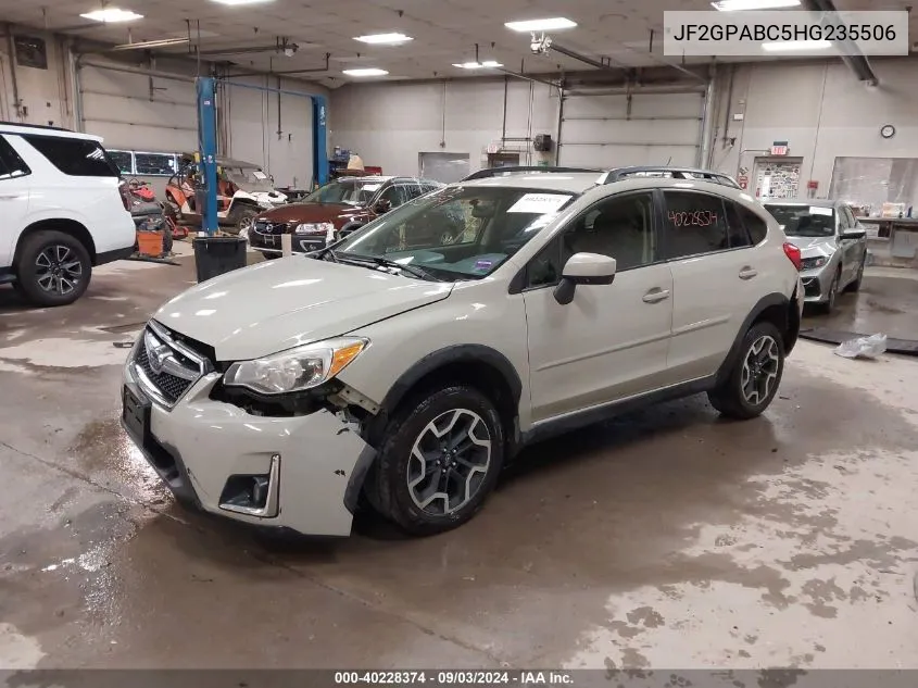 2017 Subaru Crosstrek 2.0I Premium VIN: JF2GPABC5HG235506 Lot: 40228374