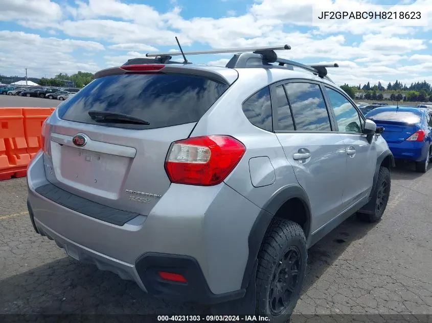 2017 Subaru Crosstrek 2.0I Premium VIN: JF2GPABC9H8218623 Lot: 40231303