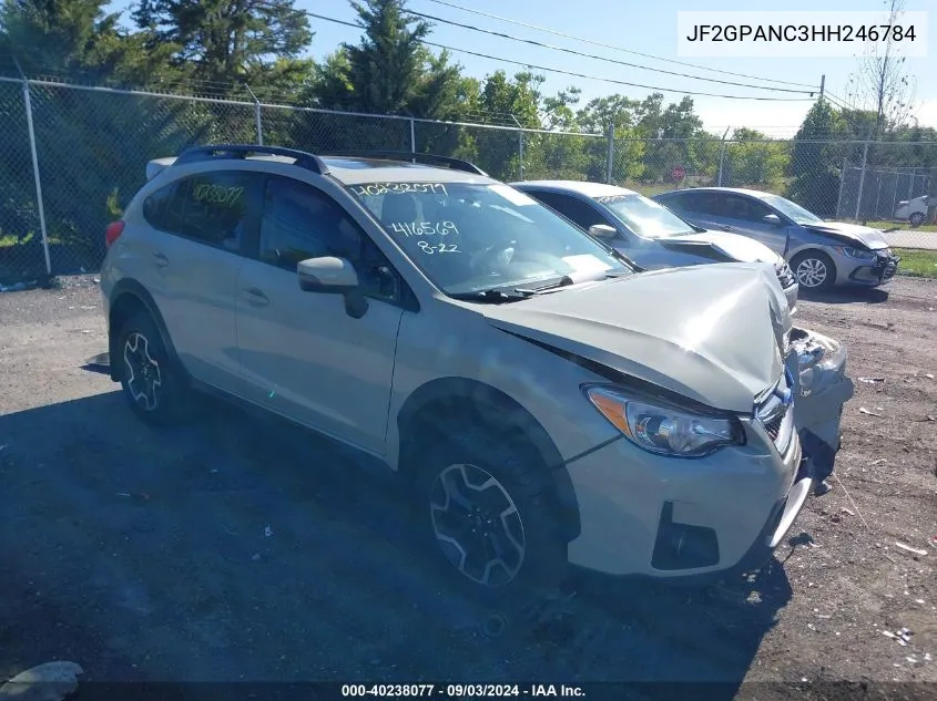 JF2GPANC3HH246784 2017 Subaru Crosstrek 2.0I Limited