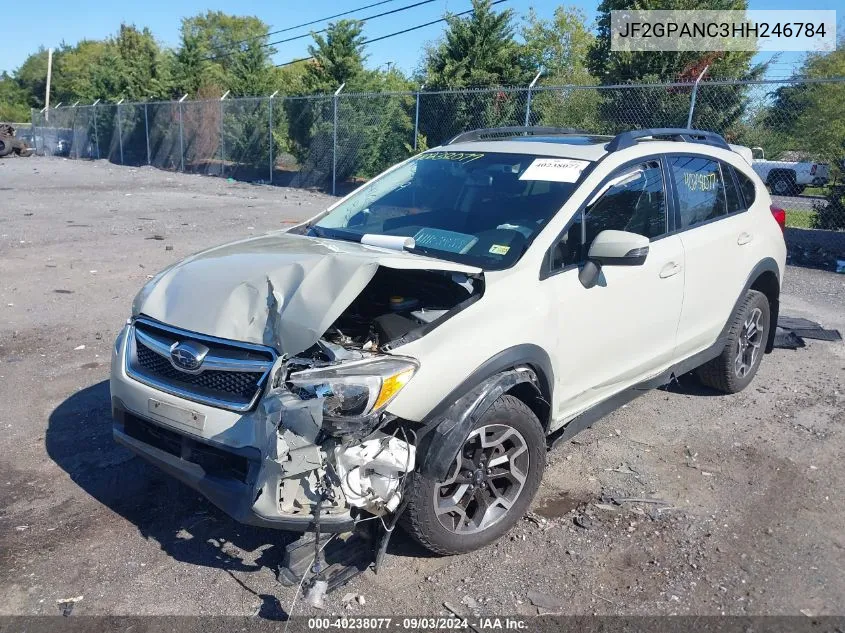 2017 Subaru Crosstrek 2.0I Limited VIN: JF2GPANC3HH246784 Lot: 40238077