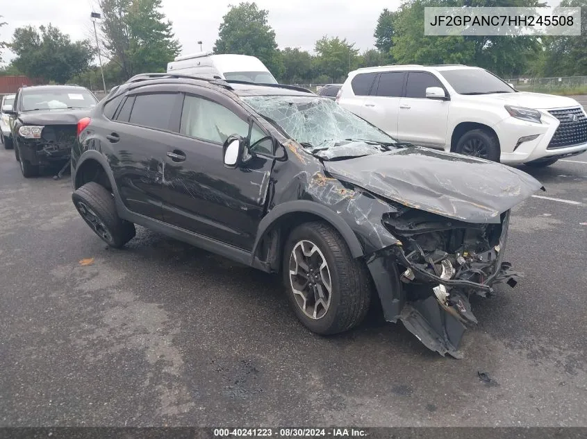 2017 Subaru Crosstrek 2.0I Limited VIN: JF2GPANC7HH245508 Lot: 40241223