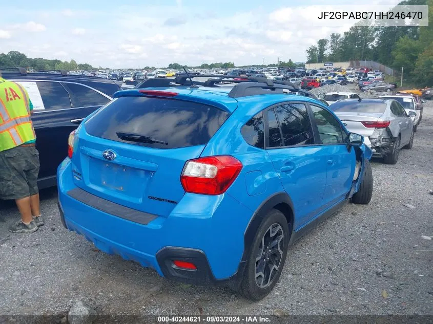 2017 Subaru Crosstrek 2.0I Premium VIN: JF2GPABC7HH246470 Lot: 40244621