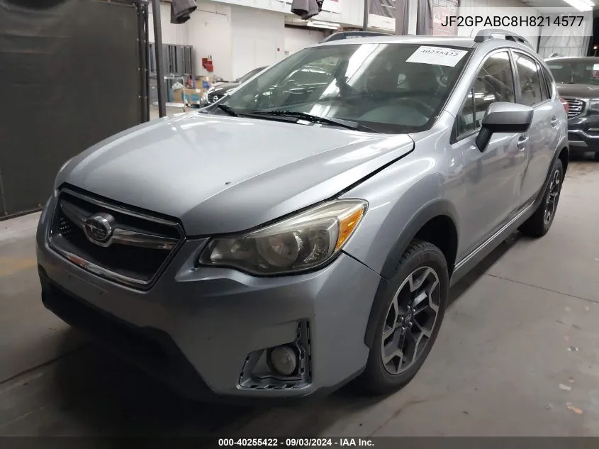 JF2GPABC8H8214577 2017 Subaru Crosstrek 2.0I Premium