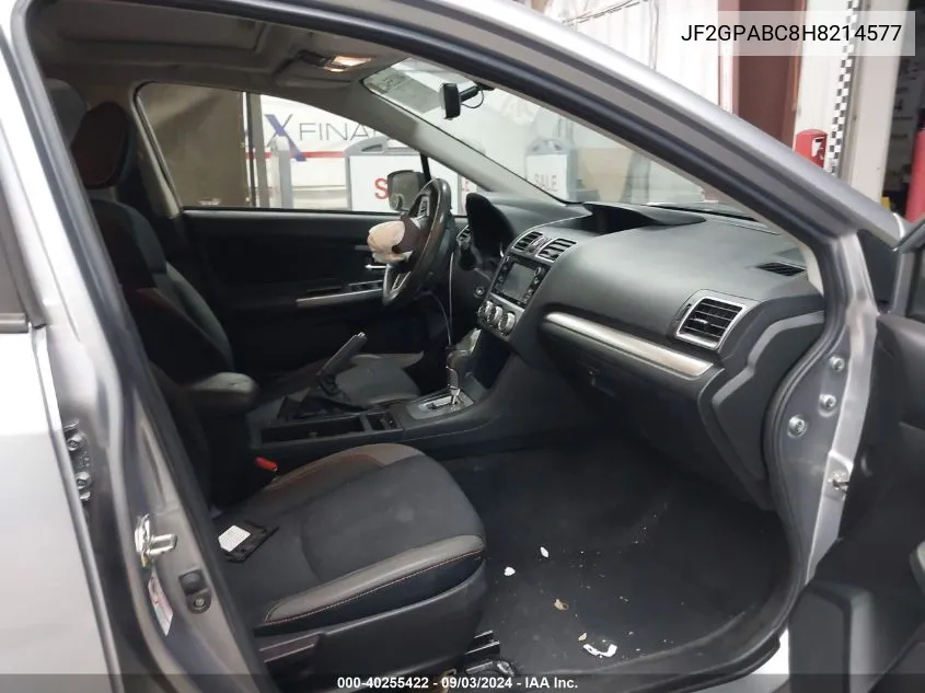 JF2GPABC8H8214577 2017 Subaru Crosstrek 2.0I Premium