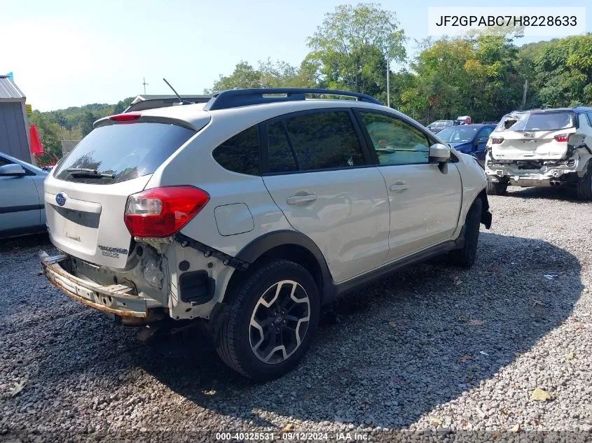 2017 Subaru Crosstrek Premium VIN: JF2GPABC7H8228633 Lot: 40325531