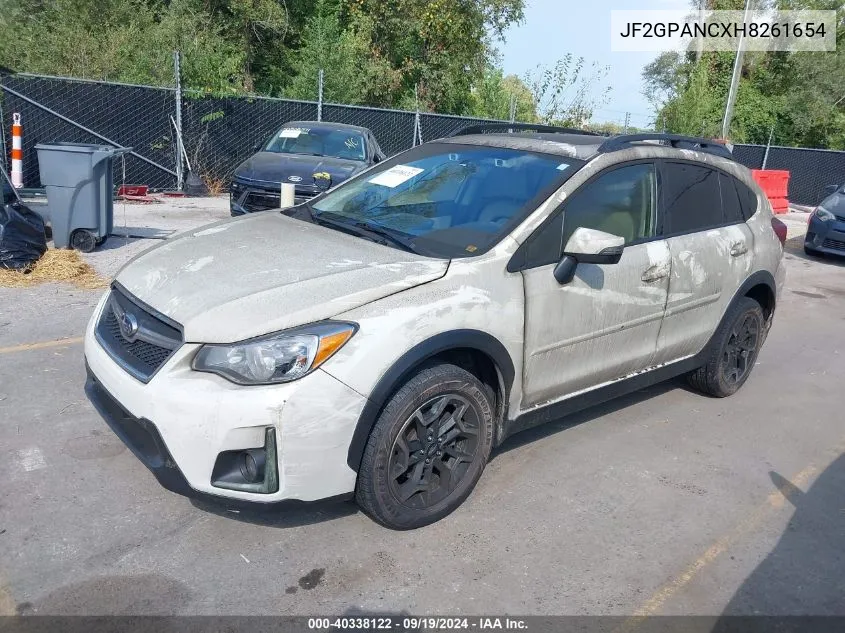 2017 Subaru Crosstrek 2.0I Limited VIN: JF2GPANCXH8261654 Lot: 40338122