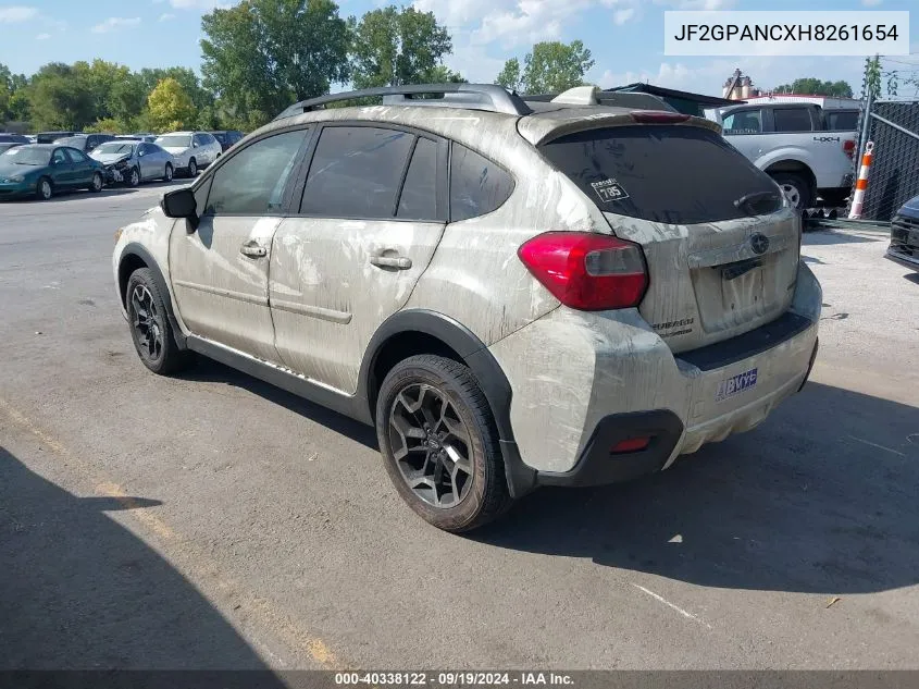 2017 Subaru Crosstrek 2.0I Limited VIN: JF2GPANCXH8261654 Lot: 40338122