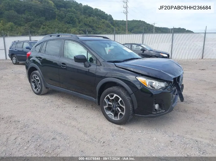 2017 Subaru Crosstrek 2.0I Premium VIN: JF2GPABC9HH236684 Lot: 40375548